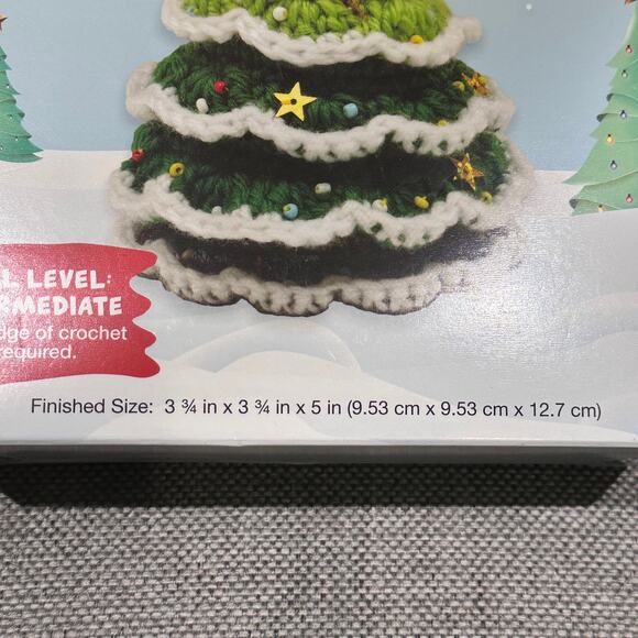 Needle Creations Crochet Kit Christmas Tree 5” Holiday Yarn Craft Set NEW - Picture 6 of 16